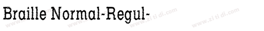 Braille Normal-Regul字体转换